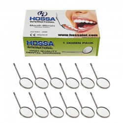 Lusterka dentystyczne płaskie 12 szt. / HOSSA