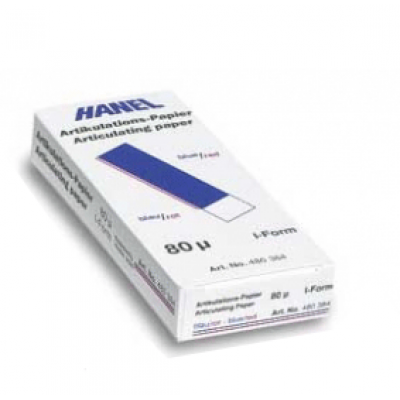 Papier artykulacyjny Hanel I-Form (kalka zwarciowa prosta) 144 szt.